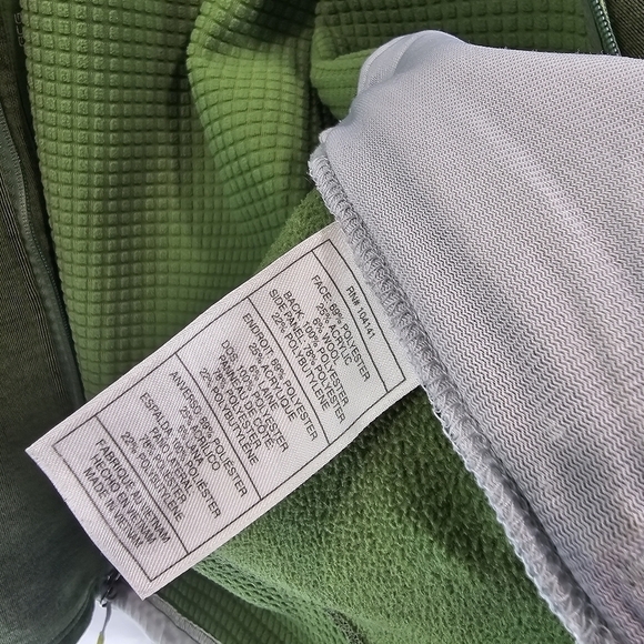 Nike Jacket Womens Medium Green ACG Full Zip Vintage Fleece Hooded Y2K - Picture 10 of 13